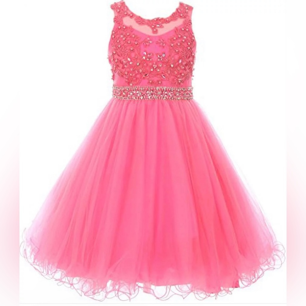 Cinderella Couture Hot Pink Pageant Dress